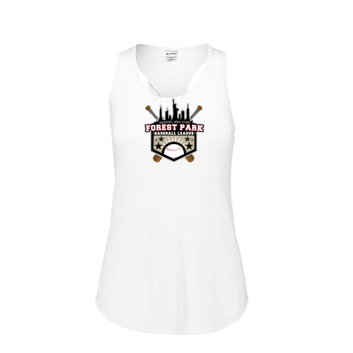 [FT0TUBWH-FAS-LOGO3] Ladies Tri Blend Tank Top (Female Adult S, White, Logo 3)