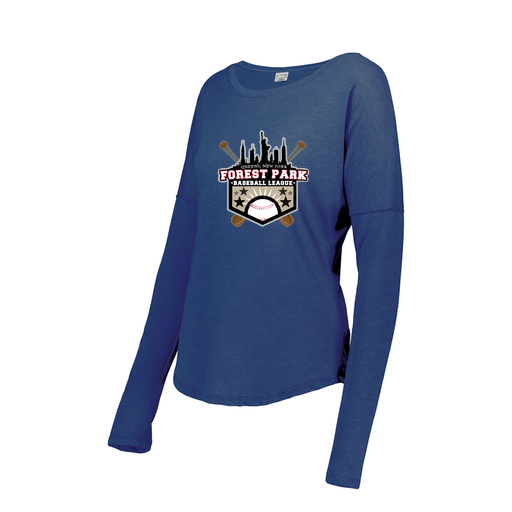 [FTLCUBRY-FAXS-LOGO3] Ladies LS Ultra-blend T-Shirt (Female Adult XS, Royal, Logo 3)