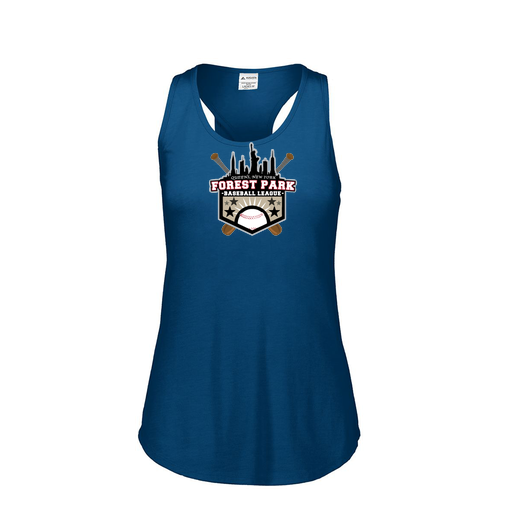 [3078.U22.S-LOGO3] Ladies Tri Blend Tank Top (Female Adult S, Navy, Logo 3)