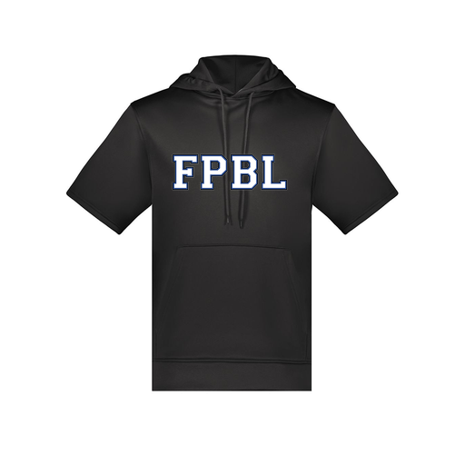 [6871.080.S-LOGO1] Men's Dri Fit Short Sleeve Hoodie (Adult S, Black, Logo 1)