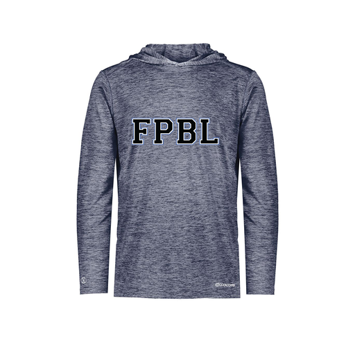 [FOLHCGNV-AS-LOGO2] Decker Men's Charge Hoodie (Adult S, Navy, Logo 2)