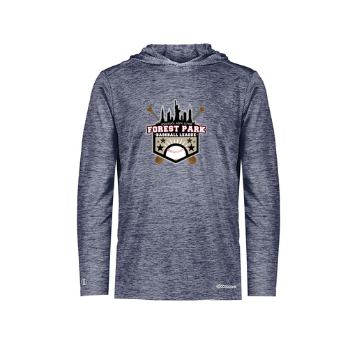 [FOLHCGNV-AS-LOGO3] Decker Men's Charge Hoodie (Adult S, Navy, Logo 3)