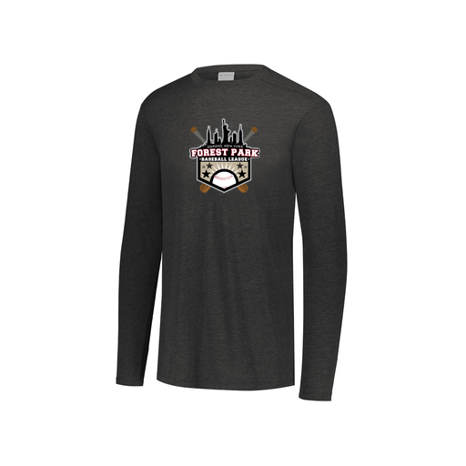 [3076.K94.S-LOGO3] Youth LS Ultra-blend T-Shirt (Youth S, Black, Logo 3)