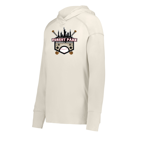 [222798-WHT-FAXS-LOGO3] Ladies Ventura Thin Knit Hoodie (Female Adult XS, White, Logo 3)